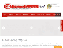 Tablet Screenshot of mcoilsprings.com